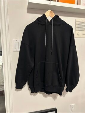 Oversized Black Hoodie